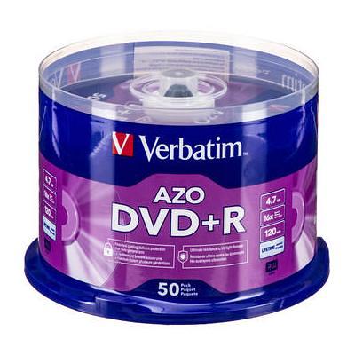  Verbatim DVD-R Blank Discs AZO Dye 4.7GB 16X