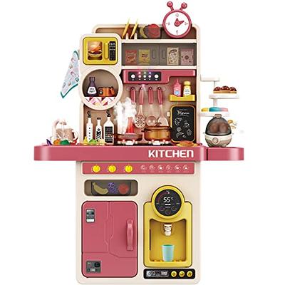 PairPear Kids Wooden Toys Coffee Maker Toy Espresso Machine Playset - Toddler Play Kitchen Accessories Gift for Girls and Boys