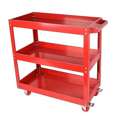 Stand Steady Original Tubstr Extra Large Utility Cart - Heavy Duty Tub Cart Holds Up to 500 Pounds - 2 Shelf, Huge Rolling Cart