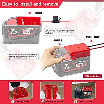 New DIY Battery Adapter Lithium Battery Conversion Adapters for  Makita/Bosch/Milwaukee/Dewalt/Black & Decker 18v 14.4V Battery Mount Dock  Power Connector Bracket Power Mount with 14Awg Wires Connectors Adapter  Tool Accessories 1/2/3/4 PCS