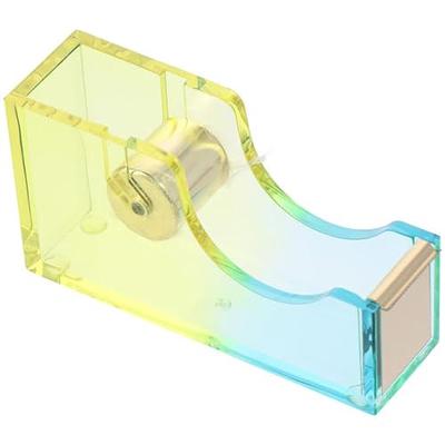 okhobby Acrylic Tape Dispenser, Blue and Yellow Desktop Tape Cutter Cute  Office Supplies for Desk - Yahoo Shopping