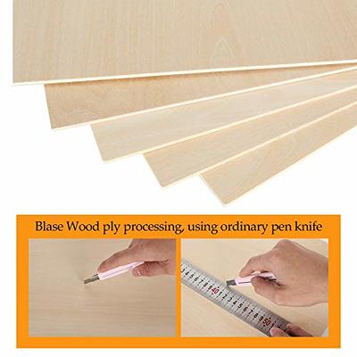 12 Pack 4 x 8 x 1/16 Inch-2 mm Thick Basswood Sheets for Crafts Unfinished  Plywood Sheet Rectangular Craft Wood Sheet Boards for DIY Projects