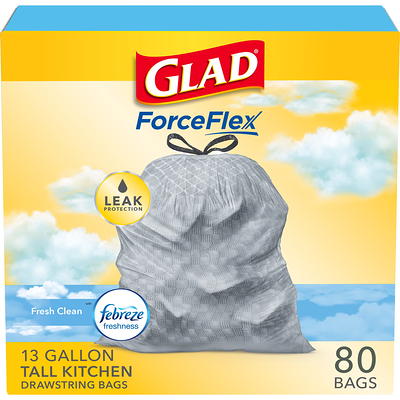 Glad Cherry Blossom ForceFlex MaxStrength 13-Gallon Trash Bags, 20-Pack