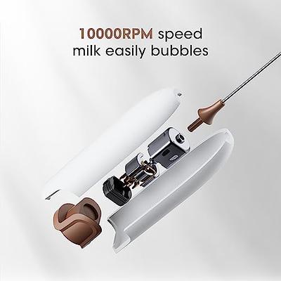 MOOSUM Milk Frother, 4-in-1 10.2oz/300ml Electric Milk Steamer, Easy Clean, Automatic Hot/Cold Foam Maker, Hot Chocolate Maker, 120V