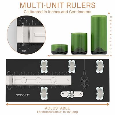 MiiMOO Glass Bottle Cutter for All Shapes - DIY Glass Cutting Tool Kit for  Square, Round Bottles and Bottlenecks, Suitable for Cutting Bottles of