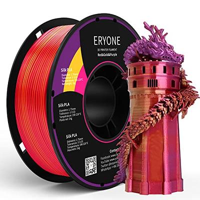 Reprapper Triple Color Filament Coextrusion PLA Filament 1.75mm for 3D  Printer & 3D Pen, Multicolor Like Dual Color Rainbow PLA, 2.2lbs (1kg),  Silk PLA Green / Blue /Rose Red 