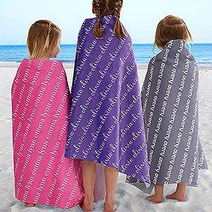 Just for Her Personalized 30x60 Kids Bath Towel