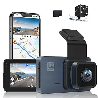 Dash Cam Front and Rear Wireless - Surfola Dual Camera for Cars Full HD 1080p with 3 IPS, 170 Wide Angle Backup Camera with Night Vision and Parking