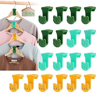 Space Saving Hanger Hooks Clothes Hanger Connector Hooks AS-SEEN-ON-TV,  18PCS Triangle Hooks for Saving Closet Space Closet Organizers Space Savers  (Bear) - Yahoo Shopping