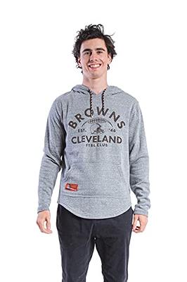 Ultra Game NFL Cleveland Browns Mens Fleece Hoodie Pullover Sweatshirt  Vintage Logo, Gray Snow, Large - Yahoo Shopping