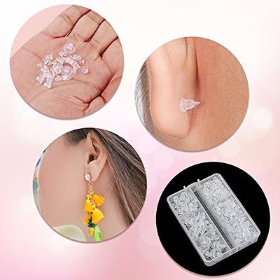 600pcs Silicone Earring Backs for Studs, 6 Designs Clear Earrings Back Safety  Backs Replacement Practical Soft Plastic Earrings Stopper Back for Heavy  Earring, Hook Earrings - Yahoo Shopping