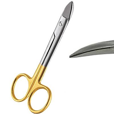 AAProTools Dental Collar and Crown Wire Cutting Scissors 4.25 C+C #11 S.  Curved Smooth Gold Handle Stainless Steel - Yahoo Shopping