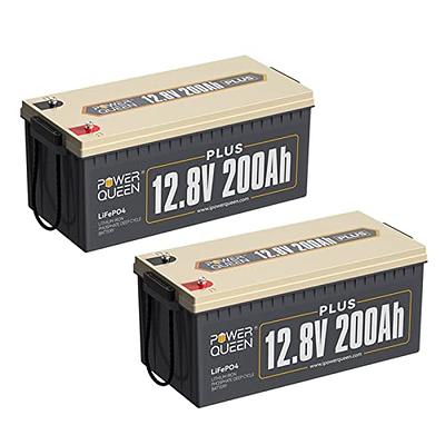 Power Queen 12V 100Ah Mini LiFePO4 Lithium Battery 1280Wh For RV Trolling  Motor