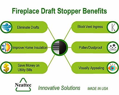  Chimney Draft Stopper Prevent Heat Loss Fireplace