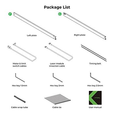 xTool D1 Pro Extension Kit Accessories for both xTool D1 and D1 Pro  5W/10W/20W Laser Engraver, Expand The Laser Engraving Area to 36.85''*17'',  Longer Laser Engraving and Cutting for Laser Engraver 