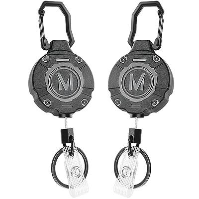 ELV Heavy Duty Retractable Keychain with Magnetic Closure and