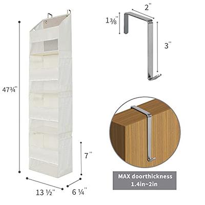 Hanging Closet Organizer 6-Shelf, Yecaye Two Separable 3-Shelf