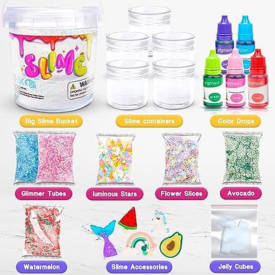Clear Slime Kit Toys for Girls: Big Premade Crystal Slime Bucket