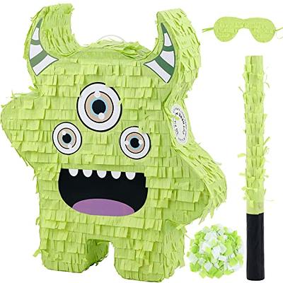 Large Green Dinosaur Pinata with Stick & Blindfold for Kids Boys Dino  Birthday Party Decorations Supplies, 20 x 13.75 x 5.5 in