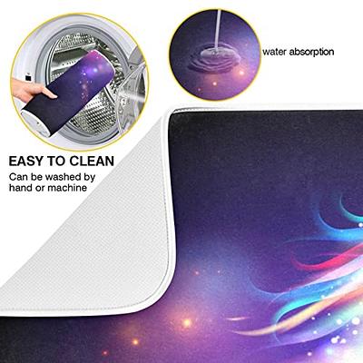 Moudou Magic Unicorn Dish Drying Mat Absorbent Reversible Dish Draining Mat  for Kitchen Countertops Sinks, 18 x 24 Inch - Yahoo Shopping