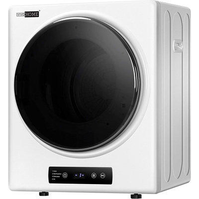 Panda 1.50 Cu.Ft Compact Laundry Dryer White and Black