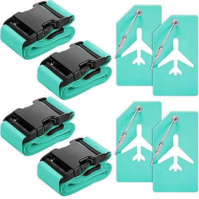 8 Pack Luggage Straps Suitcase Tags Set, Travel Adjustable