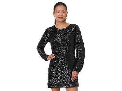 Dkny Women's Zip-Detail Mock-Neck Long-Sleeve Dress