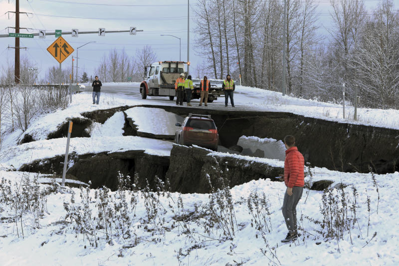 Alaska earthquakes Dramatic pictures of destruction