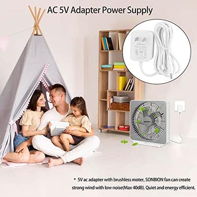 Desk Fan Small Table Fan Rechargeable Battery Operated Mini Fan 360 Degree  Rotation 5.1 Inch Portable Fan 4 Speed Usb Personal Fan For Home Office