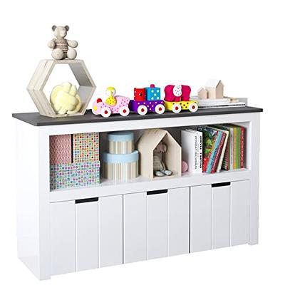 SOSPIRO Kids Toy Storage Organizer with Bins, Toy Storage Cabinet