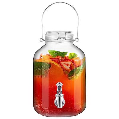 Drink Jug With Spigot For Parties Lemonade Dispenser For Fridge