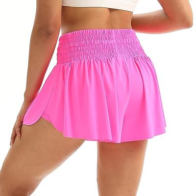 Blaosn Womens Flowy Athletic Shorts High Waisted with Pockets Gym Yoga  Workout Running Tennis Skirt Sweat Skort Spandex Lounge Cute Teen Girls  Trendy Clothes Casual Summer Outfits(M,Rose Pink) - Yahoo Shopping