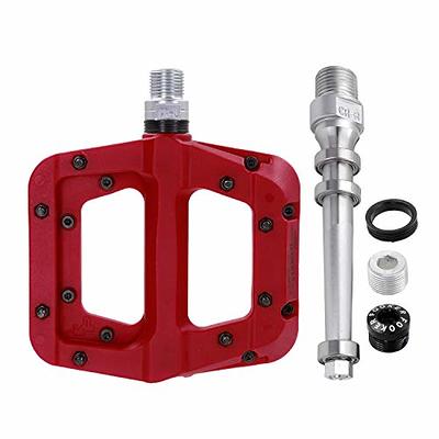 FOOKER MTB Pedals Mountain Bike Pedals 3 Bearing Non-Slip Lightweight Nylon  Fiber Bicycle Platform Pedals for BMX MTB 9/16 : : Deportes y  Aire Libre