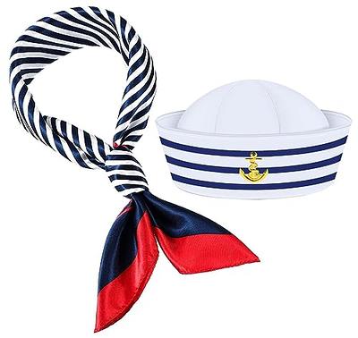 2PCS Costume Marine Hat Captains Hat Boat Hats Boating Accessories for Gift