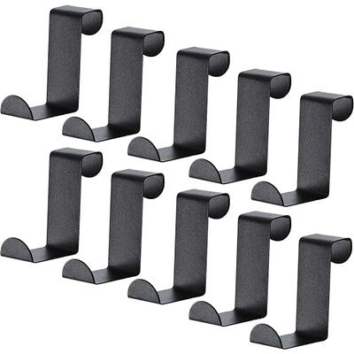 6 Pack Adjustable Over The Door Hooks Metal Cubicle Wall Hooks Black  Cubicle