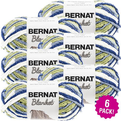 Bernat Blanket Dark Teal Yarn - 3 Pack of 150g/5.3oz - Polyester - 6 Super  Bulky - 108 Yards - Knitting/Crochet