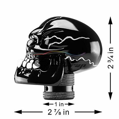 EZAUTOWRAP Black Universal Manual Wicked Skull Head Gear Stick Car Shift  Knob Shifter Halloween - Yahoo Shopping