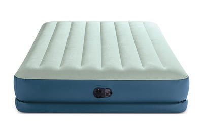 Flash Furniture Queen Size 18 inch Air Mattress with Internal Electric Pump  - Blue, ETL Certified, Carrying Case Included