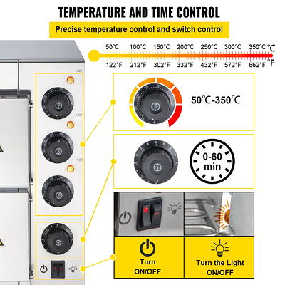 BENTISM Commercial Countertop Pizza Oven Electric Pizza Oven for 14 Pizza  Indoor