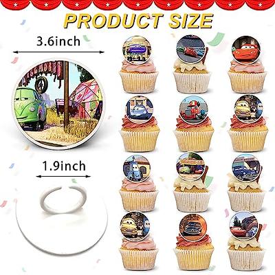 2 Set 3-Tier Excavator Construction Cardboard Cupcake Stand Party