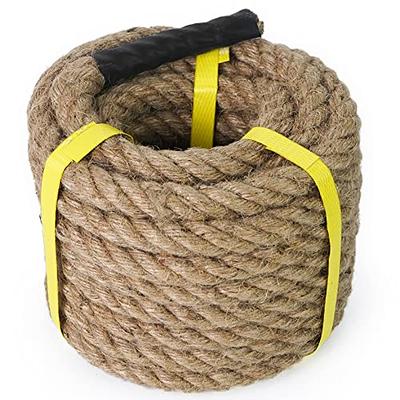 Aoneky Jute Rope - 1 Inch 96 Feet Twisted Hemp Rope for Crafts