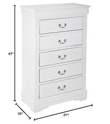 ACME Furniture Louis Philippe Chest, White, One Size - Yahoo Shopping