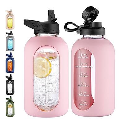 OLDLEY Kids Water Bottle for School with Straw Chug Lid, 15 oz Unbreakable  Leak-Proof BPA-Free Motivational Water Bottles with Time Marker for Travel  Sports Gym, 2 Lids, Mint Purple - Yahoo Shopping