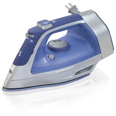 Beautural Steam Iron for Clothes with Precision Thermostat Dial, Ceramic Coated Soleplate, 3-Way Auto-Off, Self-Cleaning, Anti-Calcium, Anti-Drip