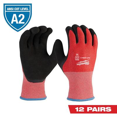 Small Red Latex Level 2 Cut Resistant Insulated Winter Dipped Work Gloves ( 12-Pack) - Yahoo Shopping