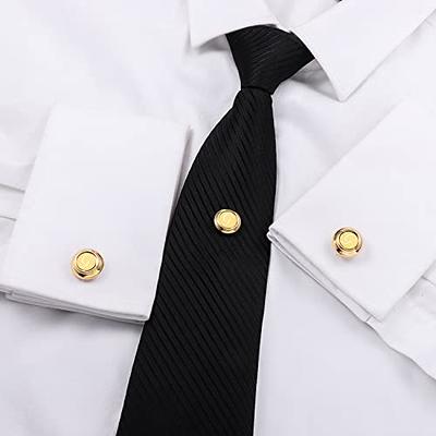 HAWSON Tie Clips for men, Gold Cufflinks with Tie Pins for Men Set, Initial  A-Z Tie Pins with Chain, Women Tie Tack Pins Brooch Personalized Wedding  Business Gifts - Yahoo Shopping