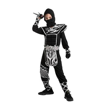 Spooktacular Creations Boys Ninja Costume, Dragon Scales Sliver