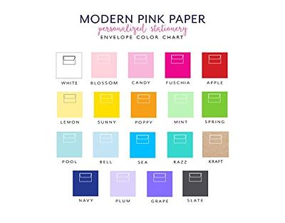 Personalized Stationery for Women, Modern Stationary for Women, FLAT OR  FOLDED Note Cards with Envelopes, Your Choice of Colors and Quantity