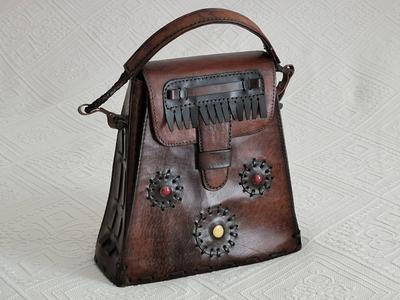 Bohemian leather bag  Bohemian leather bag, Boho bag, Steampunk