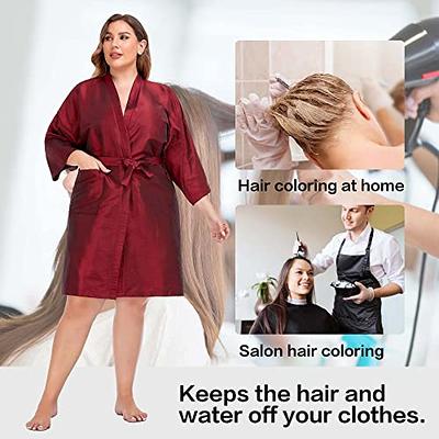 Salon Client Gown Robes Cape, Hair Salon Smock for Clients- Kimono Style  (Red) - Yahoo Shopping